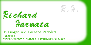 richard harmata business card